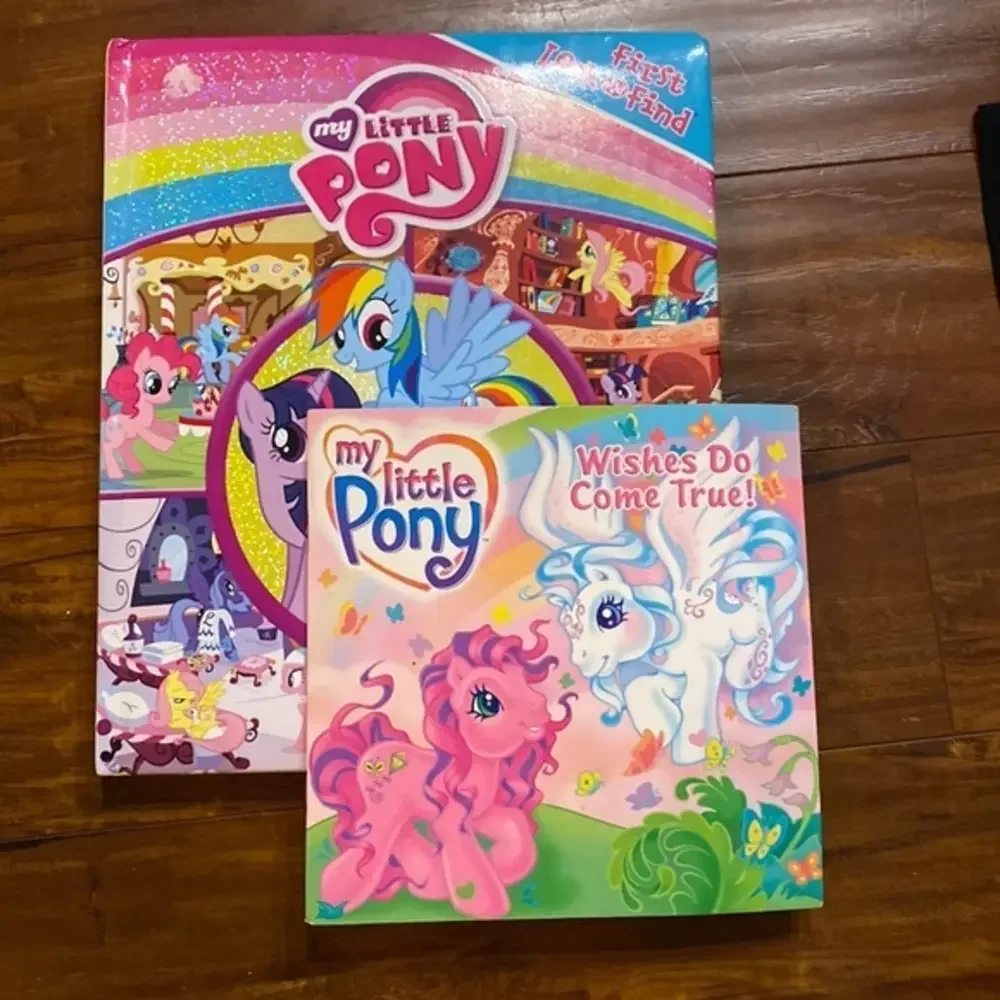 My Little Pony 2 Book Lot Look & Find + G3 Wishes Do Come True 2004